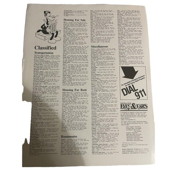 Disney Eyes & Ears 1985 Vol 15 #52/ 1986 Vol 16 #40/52 Walt Disney World 15th - Picture 10 of 12